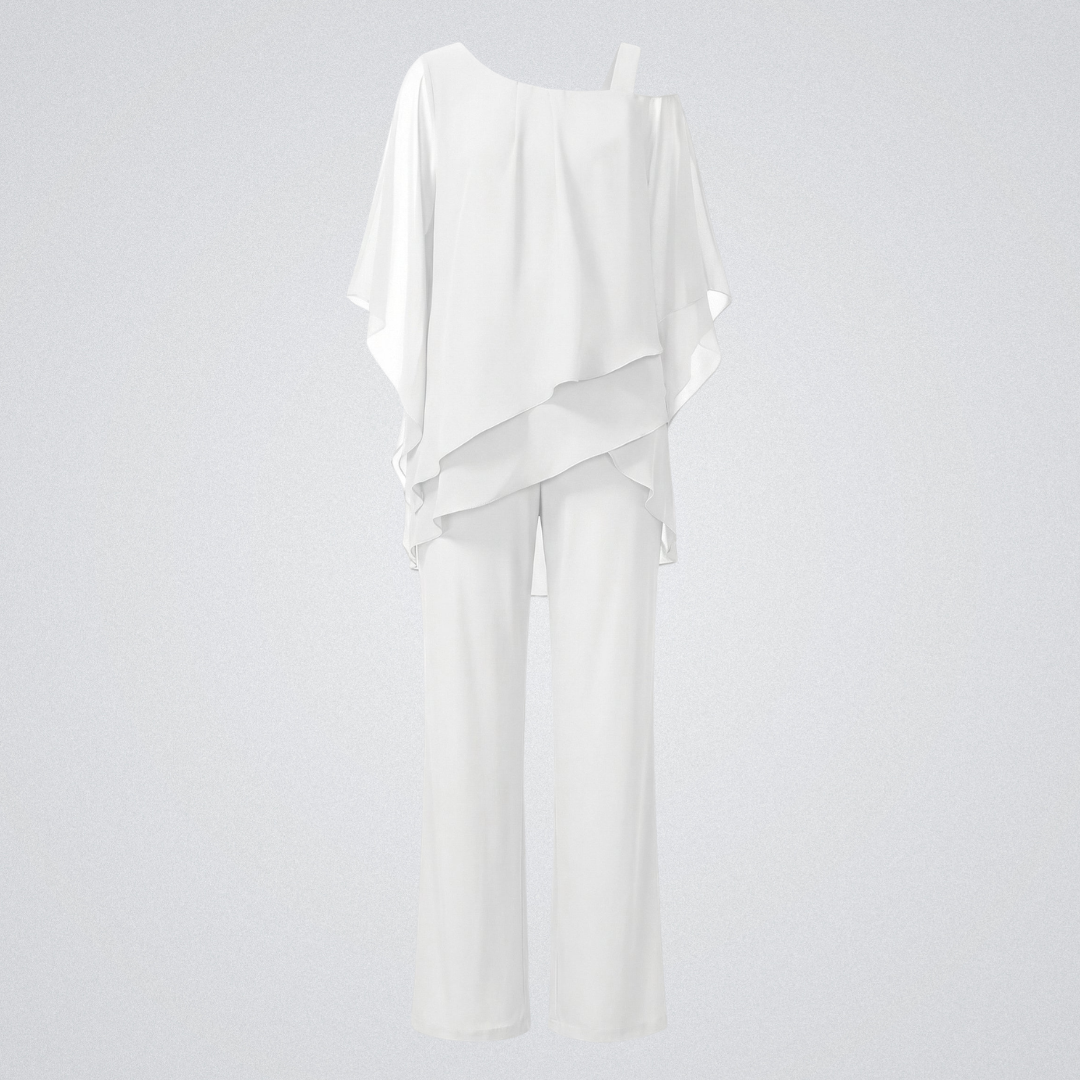 Chiffon Abendset Damen – Zweiteiliges Modell