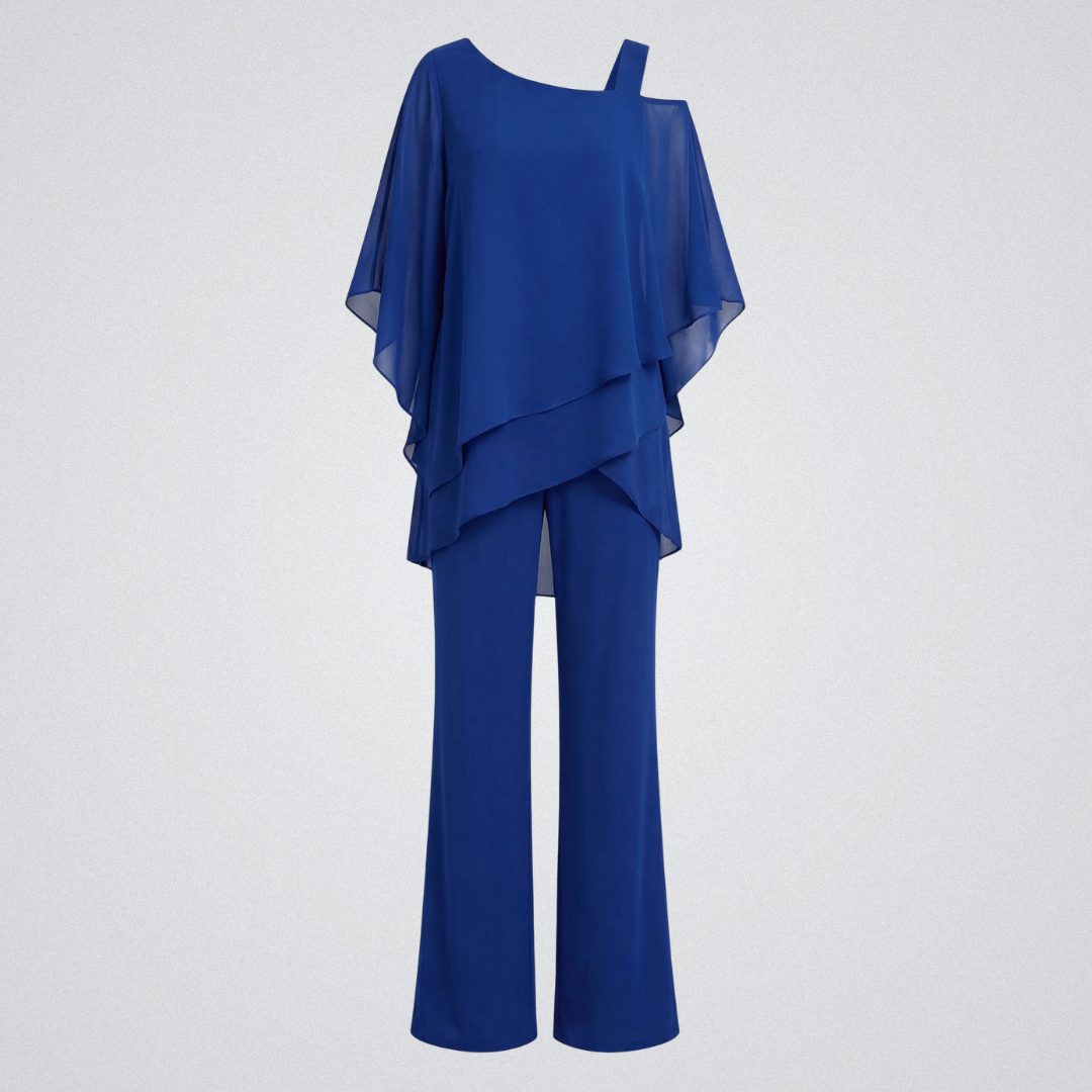 Chiffon Abendset Damen – Zweiteiliges Modell