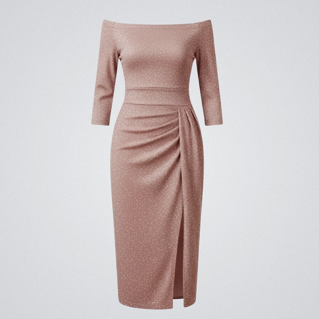 Damenkleid – Off-Shoulder Modell in Maxi-Länge